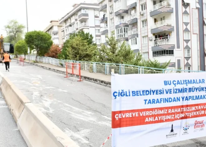 İzmir Çiğli’de heyelan bölgesine hızlı müdahale